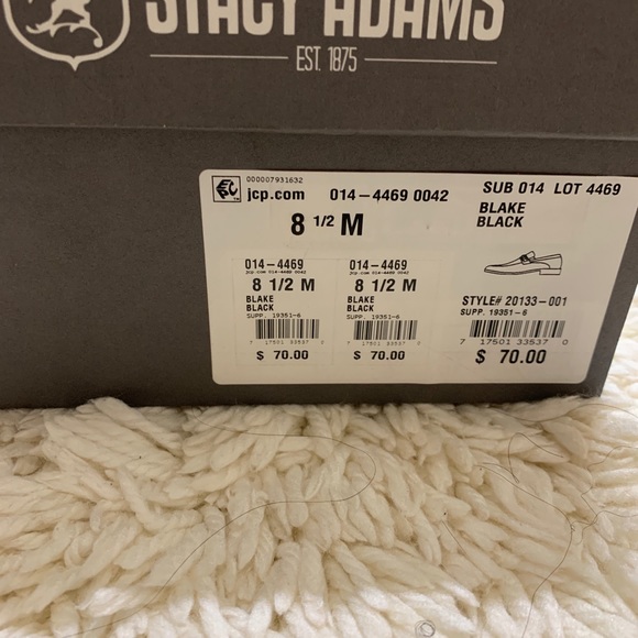 Stacy Adams “Blake” Men’s Dress Shoe Sz. 8.5 - Picture 7 of 8